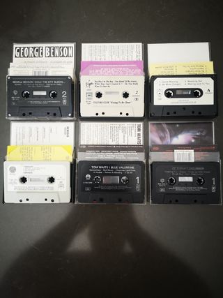 Casetes pop rock funk