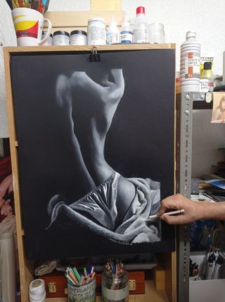 A mano 50x70 Negrita