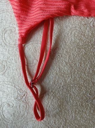 Bikini Le Blu corallo con fiocchi laterali