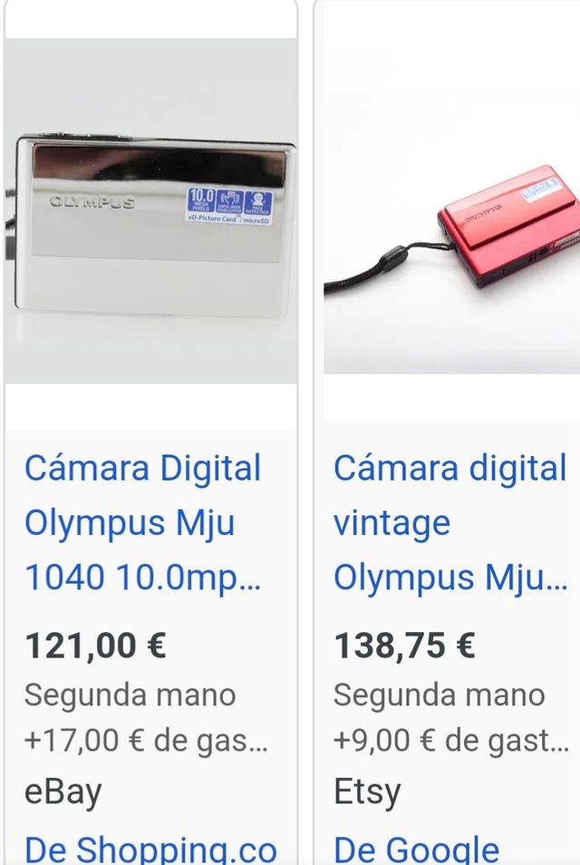 Olympus mju 1040 roja - Cámara digital