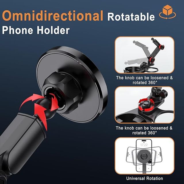 Soporte Magnético para Móvil y Portavasos