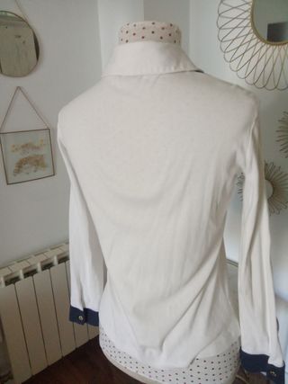 Polo Carolina Herrera - Azul y Blanco