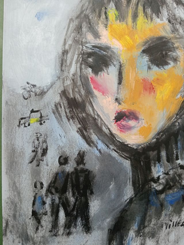 Joaquín VILLEGAS.Yvonne en Barcelona.Óleo.2025