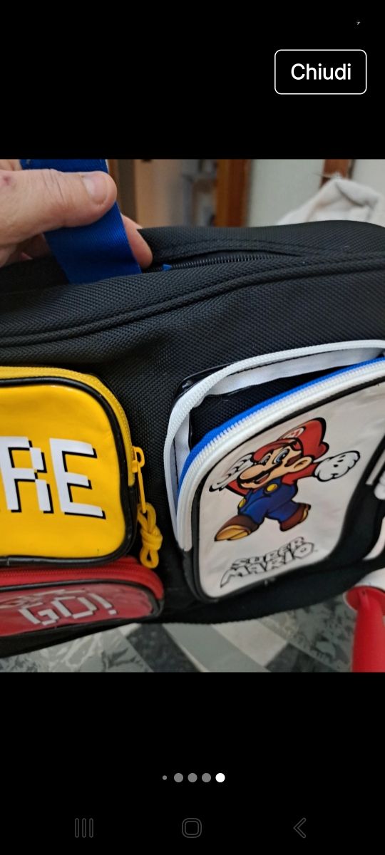 Borsa scuola super Mario