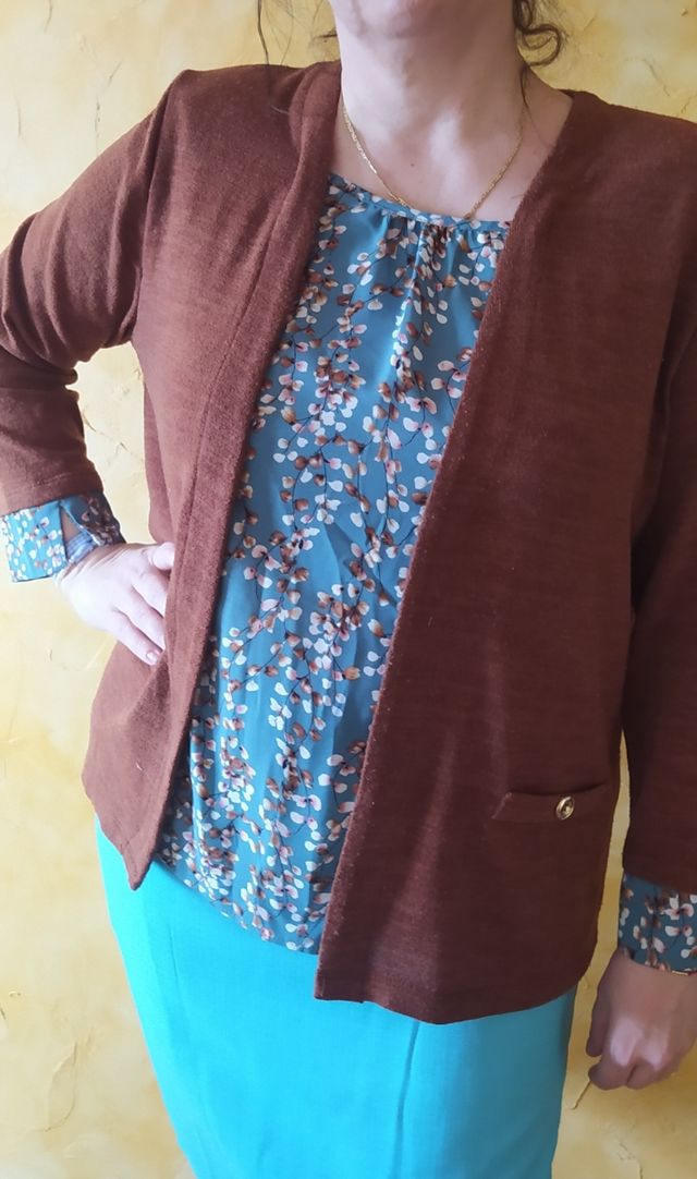 Chaqueta marrón Zemat talla 50