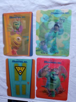 Monsters, 4 cartoline 3D e 5 stickers