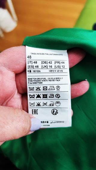 Abrigo Benetton verde