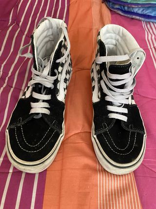 Vans Sk8-Hi Checkered - Plataforma