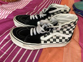 Vans Sk8-Hi Checkered - Plataforma
