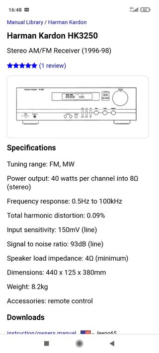 AMPLIFICADO HARMAN KARDON HK 3250