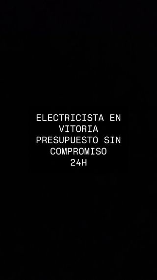 Electricista en Vitoria 24h.