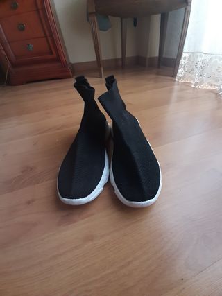 Deportivas calcetín mujer negras