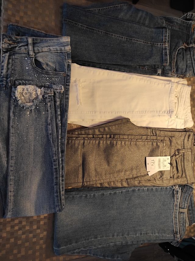 LOTE VAQUEROS CHICA y MUJER TALLA 38