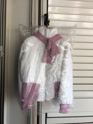 Piumino bimba rosa chiaro