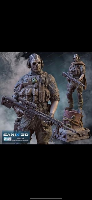 Figura Ghost Call of Duty