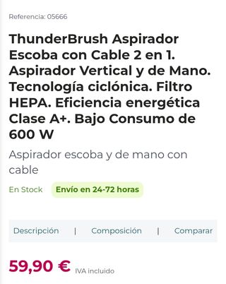 Aspirador escoba Cecotec