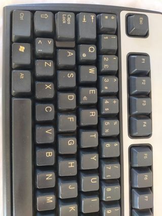 Teclado HP USB - Negro y Plata