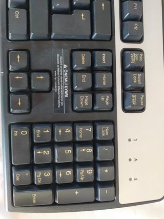 Teclado HP USB - Negro y Plata