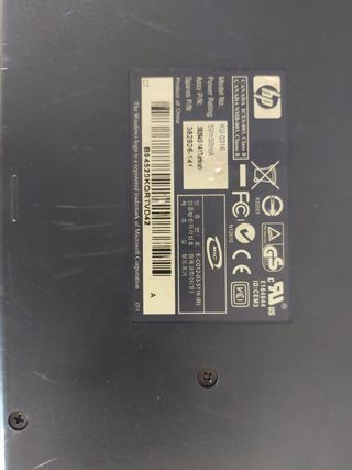 Teclado HP USB - Negro y Plata