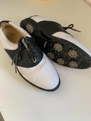 Zapatos golf de piel 34 1/5 muy cómodos