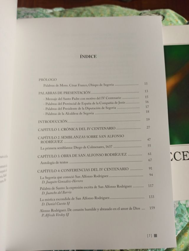 Libro San Alfonso Rodríguez