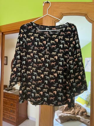 Blusa Elogy leopardo - Talla S