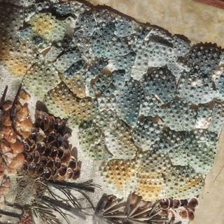 Cuadro chino artesano con nácar y concha