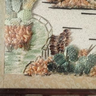 Cuadro chino artesano con nácar y concha