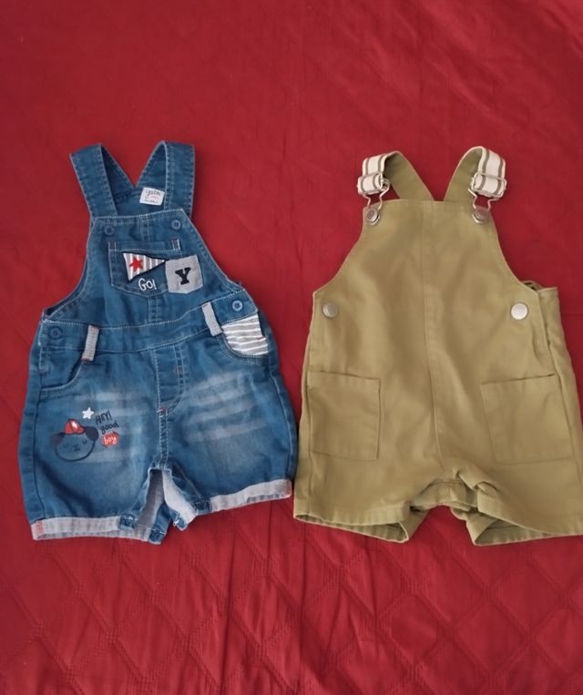 2 Petos bebé niño - 6-9 meses