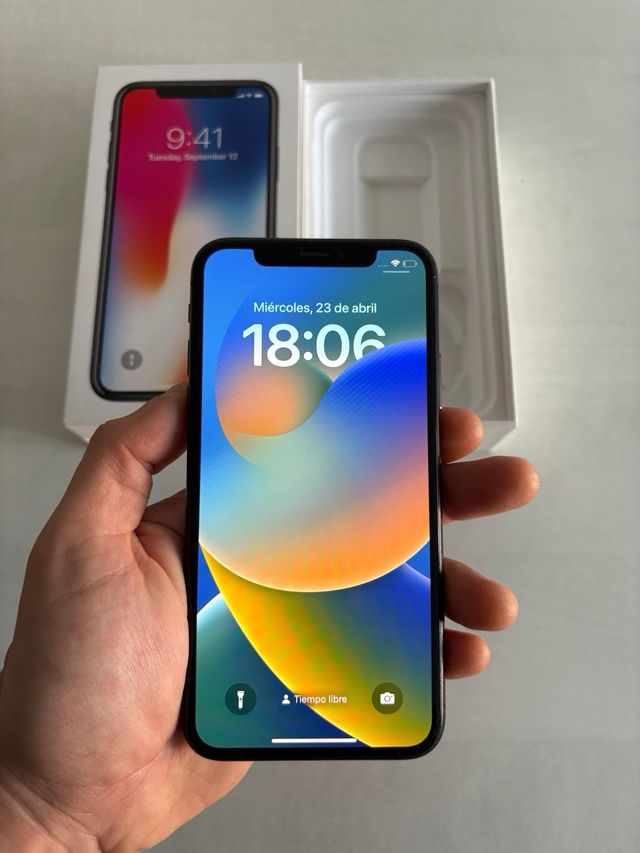 iPhone X Negro 64GB Impecable