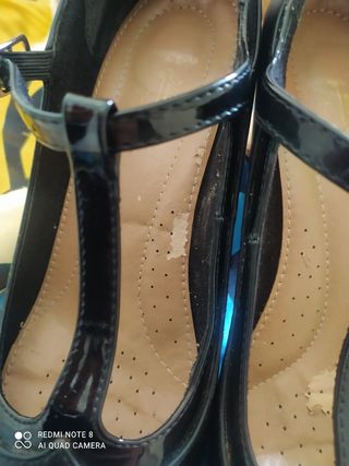 Zapatos salón negros piel