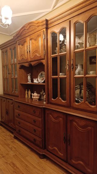 Mueble salón madera maciza 2'83x2'25