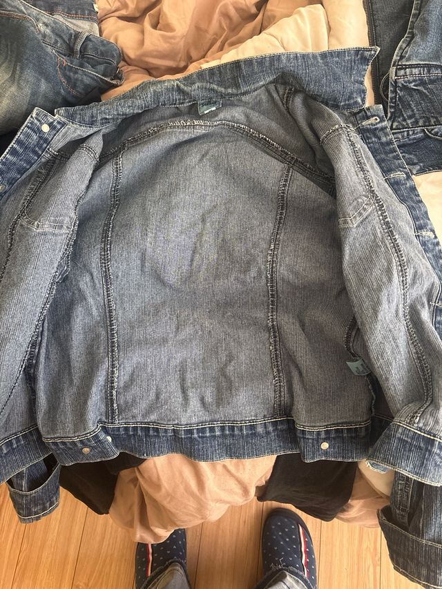 Giacca in denim blu prezzo trattabile