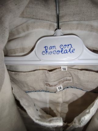 Traje niño beige - 2 piezas