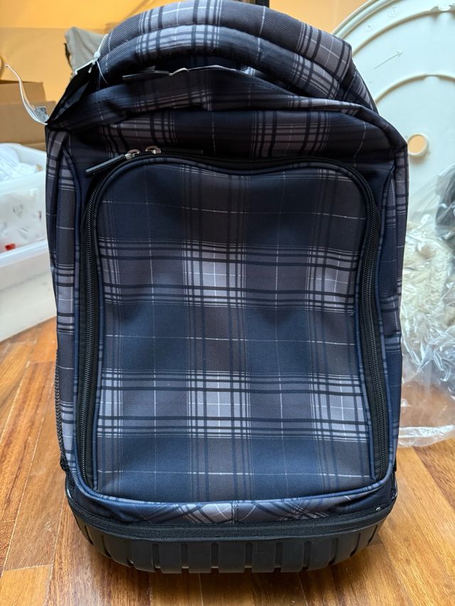 Zaino trolley blu e grigio