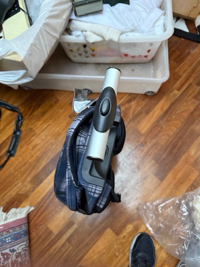 Zaino trolley blu e grigio