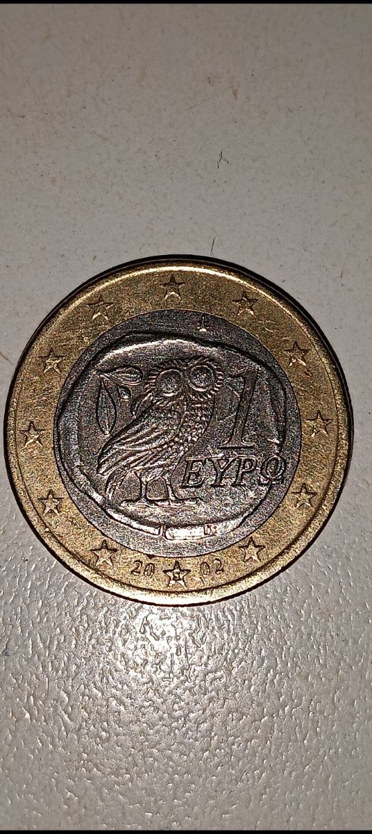 MONEDA DE 1 EURO DEL BUHO DE LA SUERTE