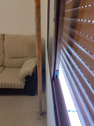 Ventana aluminio color madera 2 hojas