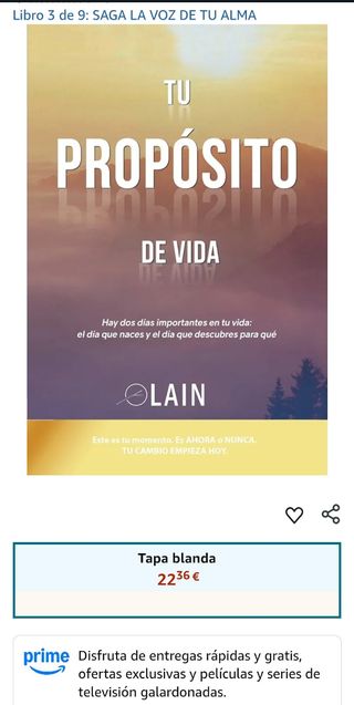 Colección, trilogia. La voz de tu alma