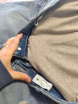 Jeans premamá azul