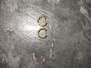 Pendientes Aro Liso Plata 925 Chapado en Oro