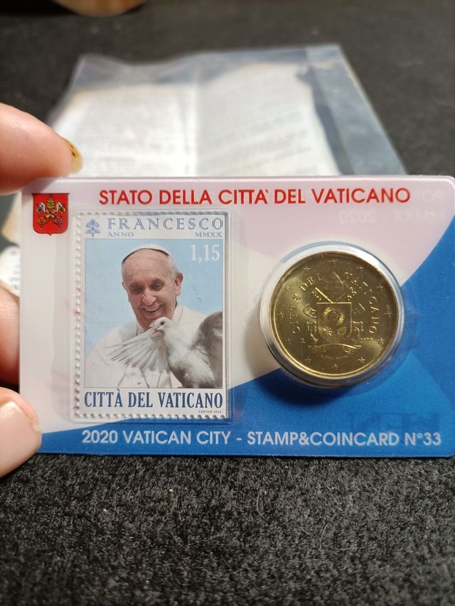 Moneda Vaticano 2020 Papa Francisco N°33