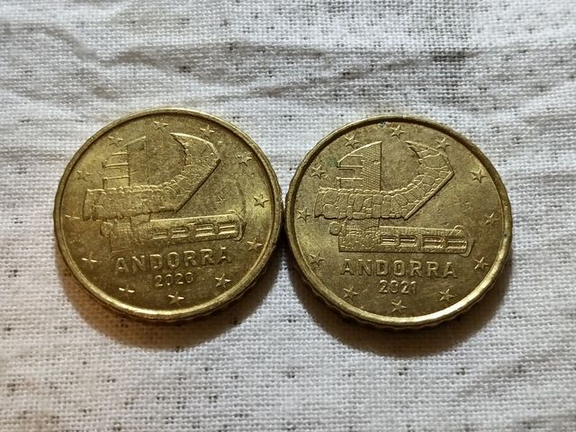 MONEDAS DE 10 CTMS DE ANDORRA