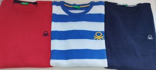 Pack 3 jerseys Benetton niño 11-12. Muy nuevos.