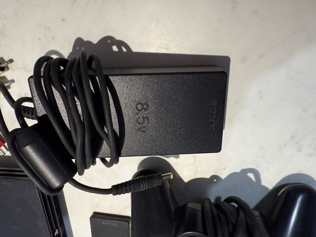 PS2 Slim negra. Consola completa