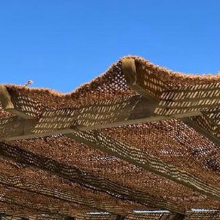 Vela toldo sombreo tela de coco 4x3 para pérgola