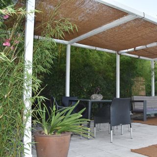 Vela toldo sombreo tela de coco 4x3 para pérgola