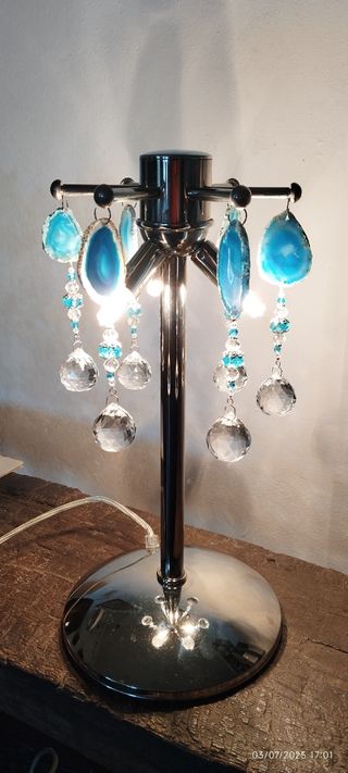 Lampada Agata & Cristallo Azzurro