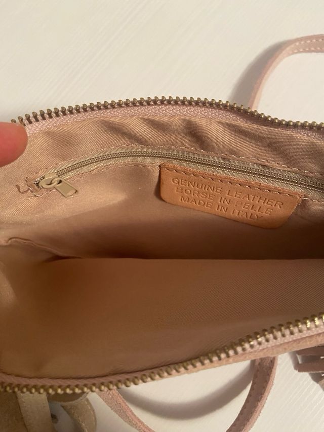 Bolsito mano/bandolera ante rosa