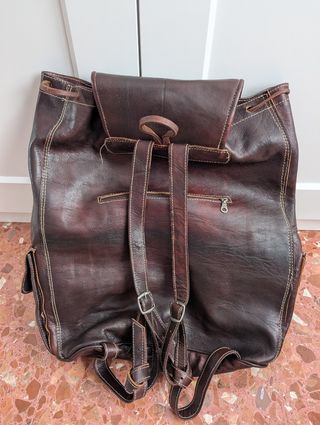 Mochila cuero ovino